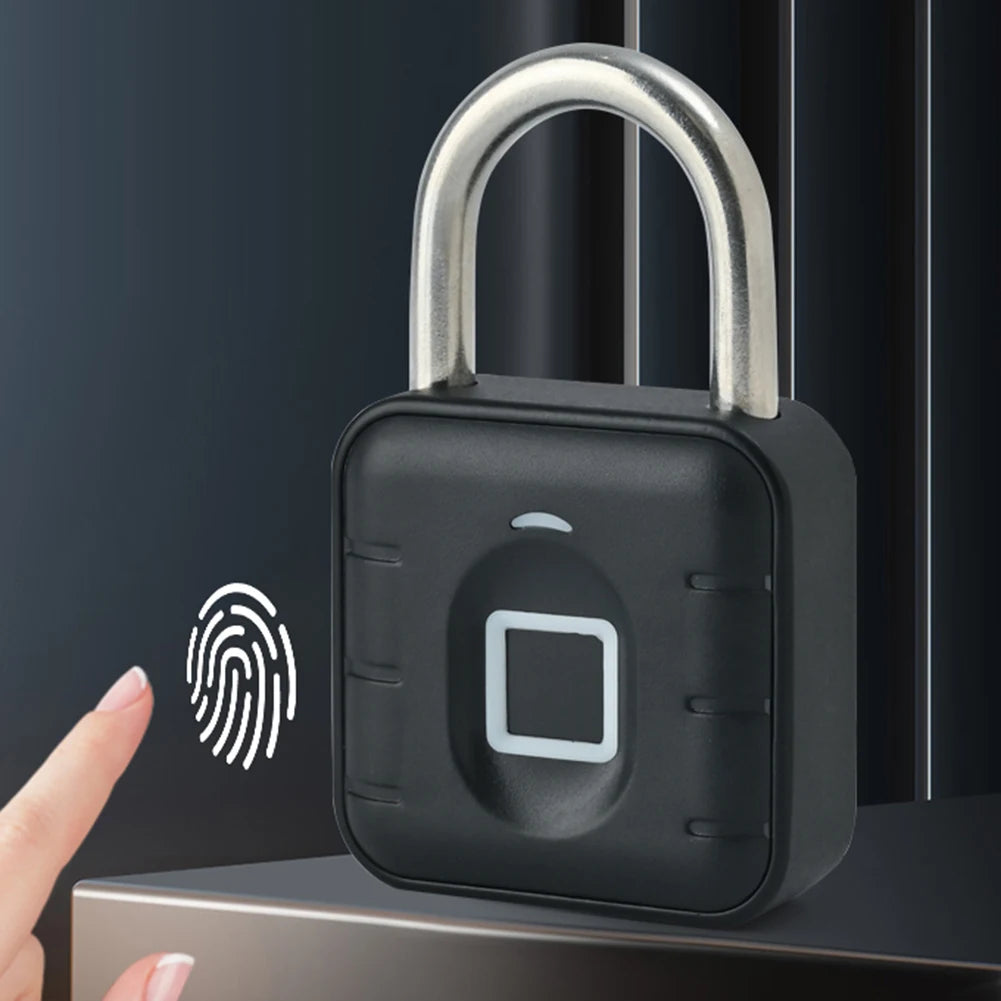 Anti Theft Padlock Keyless with Tuya APP Fingerprint Padlock Waterproof Battery-powered for Home Dormitory Factory Workshops