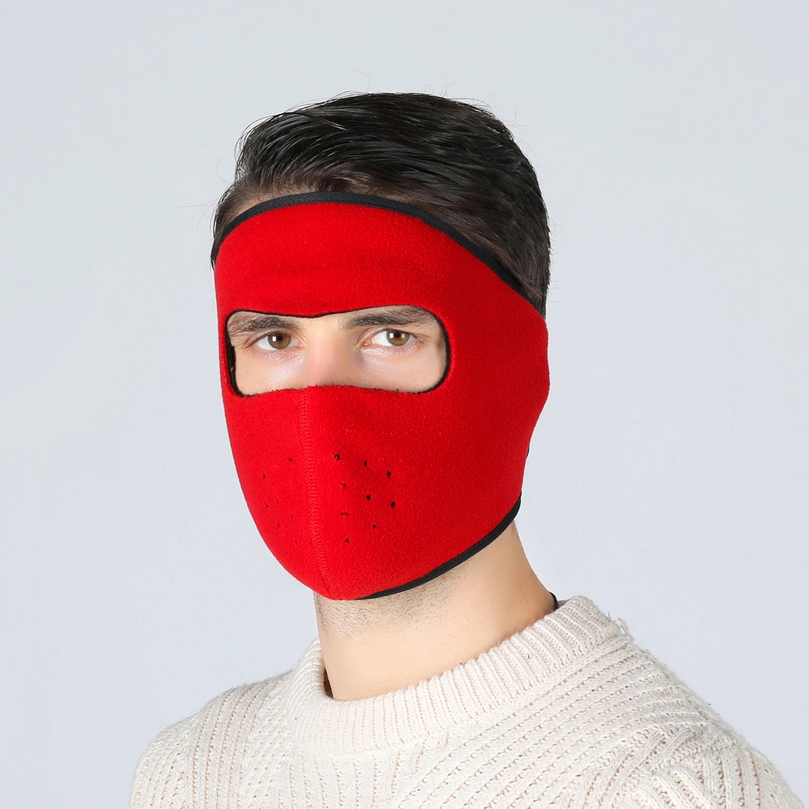 Winter Outdoor Sports Thermal Face Mask Fleece Ear Warmer Cover Fleece Earmuffs Riding Cycling Ski Mask  Balaclava for Men Women