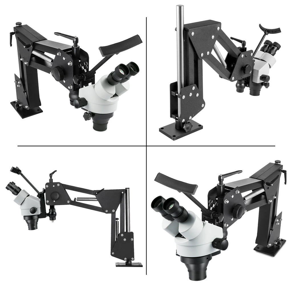 SucceBuy Micro Inlaid Mirror Multi-directional Micro-setting Microscope Jewelry Tools 0.7X-4.5X Super Clear Microscope Magnifier