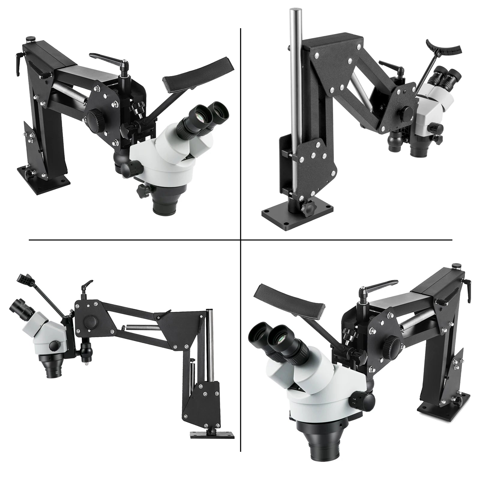 SucceBuy Micro Inlaid Mirror Multi-directional Micro-setting Microscope Jewelry Tools 0.7X-4.5X Super Clear Microscope Magnifier