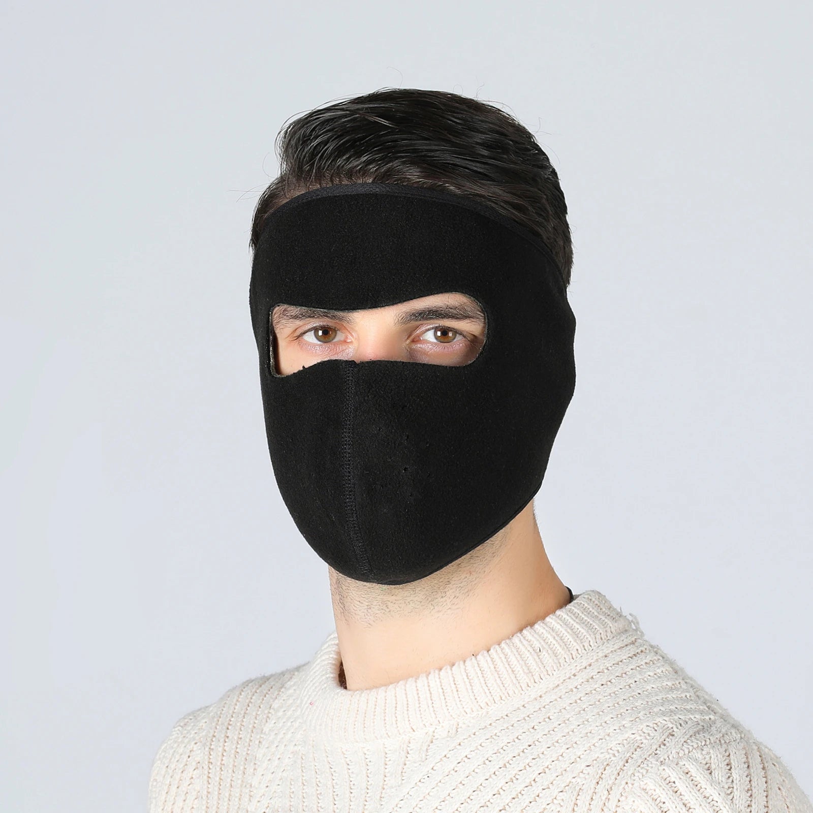 Winter Outdoor Sports Thermal Face Mask Fleece Ear Warmer Cover Fleece Earmuffs Riding Cycling Ski Mask  Balaclava for Men Women