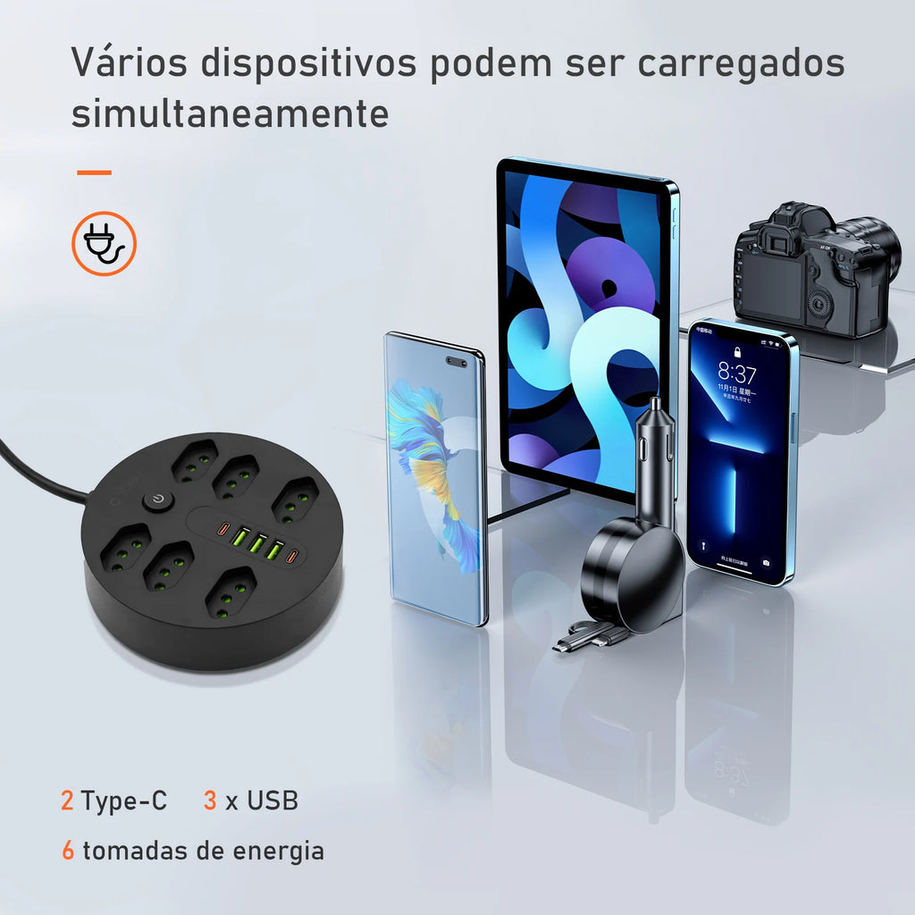 Extension socket, electrical extension, USB socket, power outlet line filter, socket extension, 10A,110-220V