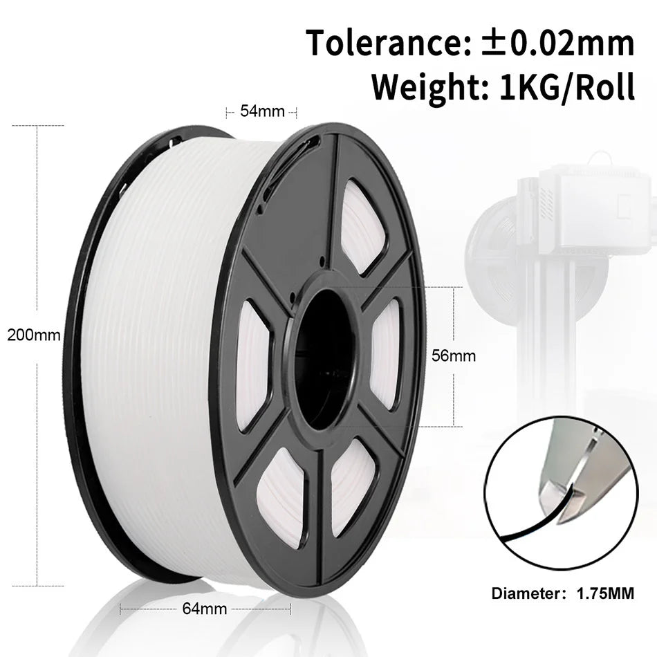 JAYO pla plus Filament 5KG 3D printer filament PLA+ 1.75MM 5Rolls multiple colors optional Neatly Wound for 3D Printer