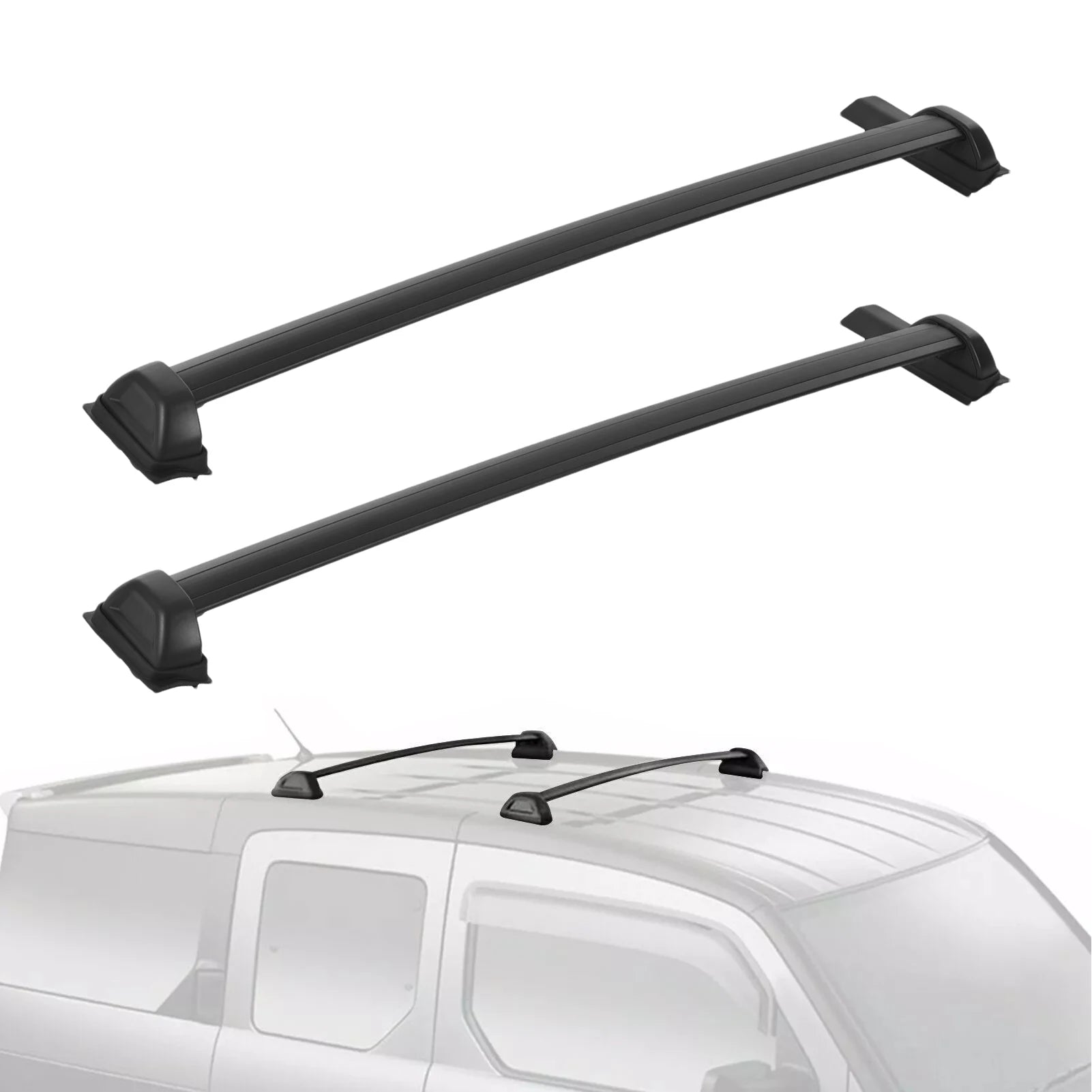 Car Roof Cross Bars Aluminium Alloy Rack for Car top Roof Luggage Lightweight Travelling Vehicle Rooftop Cargo Carrier a pair