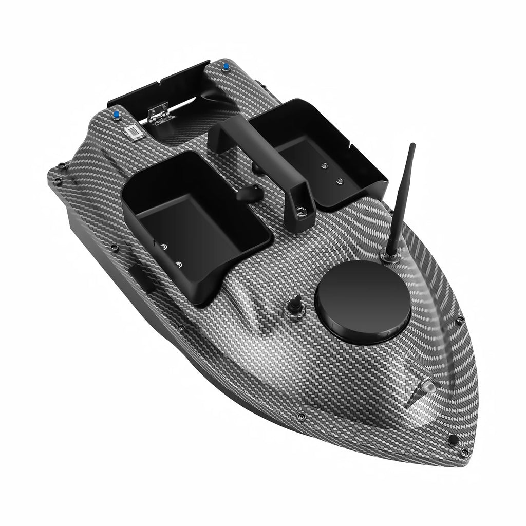 52W Fishing Bait Boat LCD Screen Wind and Wave Resistance RC Fishing Boat LED Bait Boat for Fishing Hook Delivery, Net Pulling