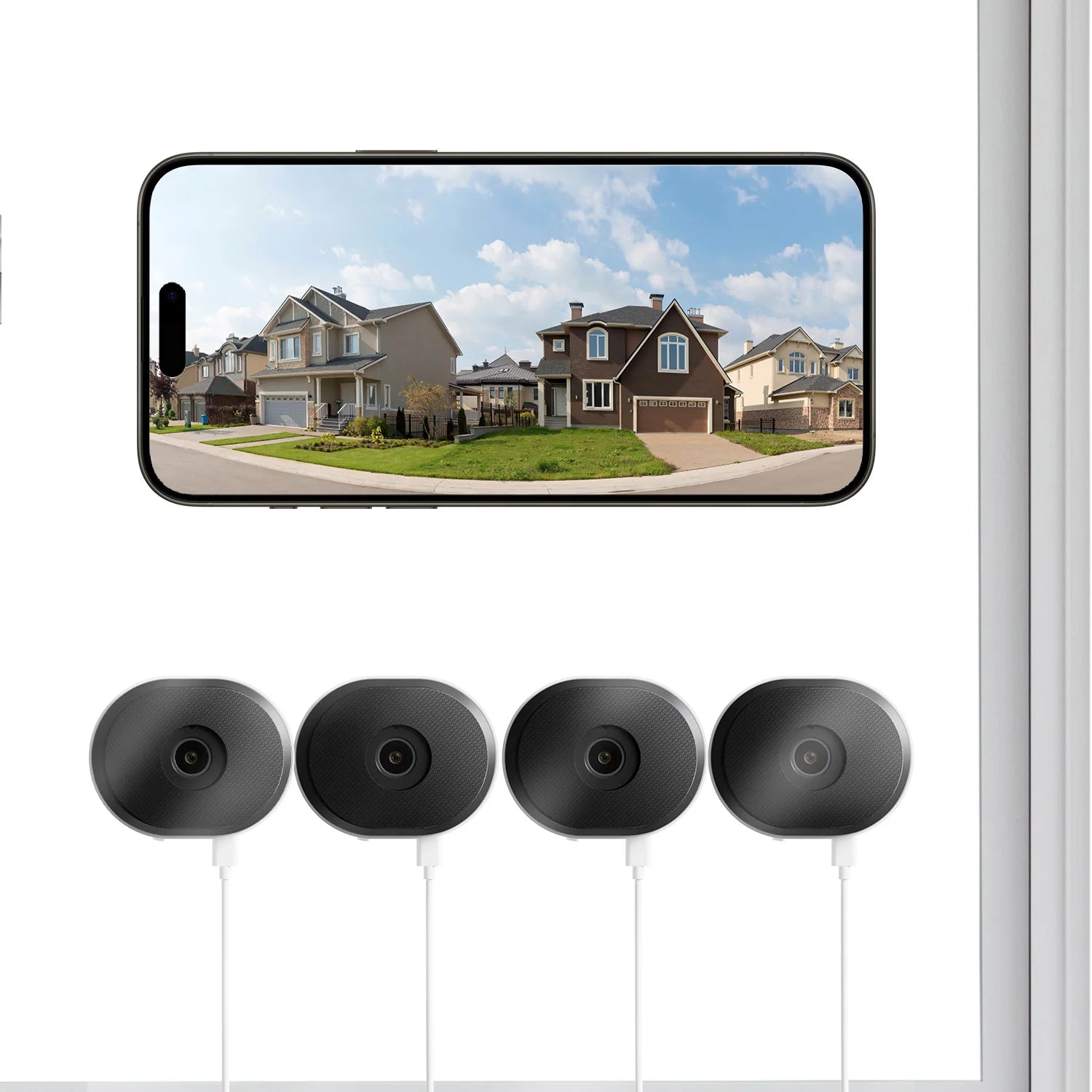 ZOSI C680 3MP Window Security Camera Full Color Night Vision 2K Indoor Plug-in WiFi Surveillance Camera for Home Security