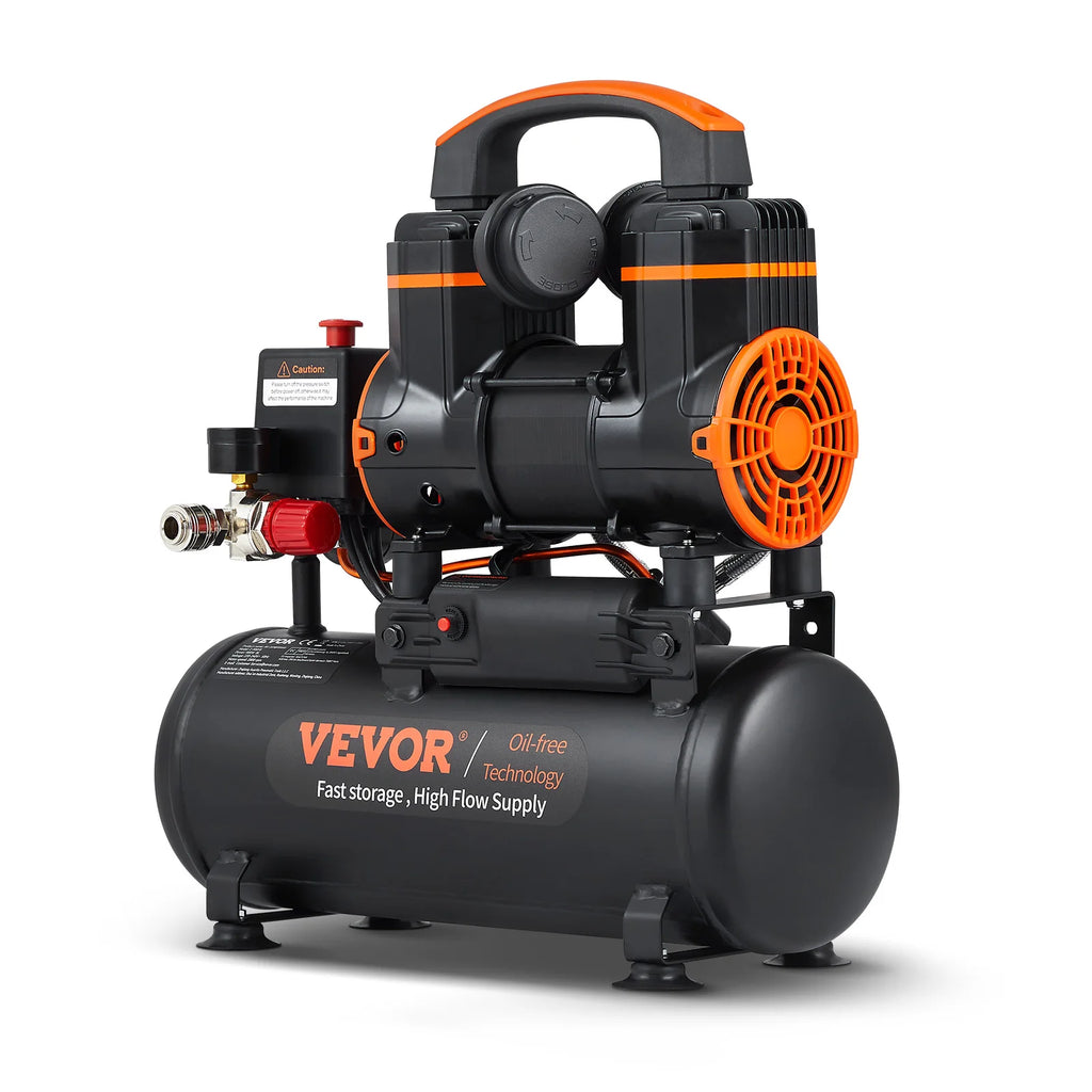 SucceBuy Silent Air Compressor 9L 18L 24L 35L Quiet Oil-free Portable Air Pump for Home Repair Tire Inflation Whisper Compressor