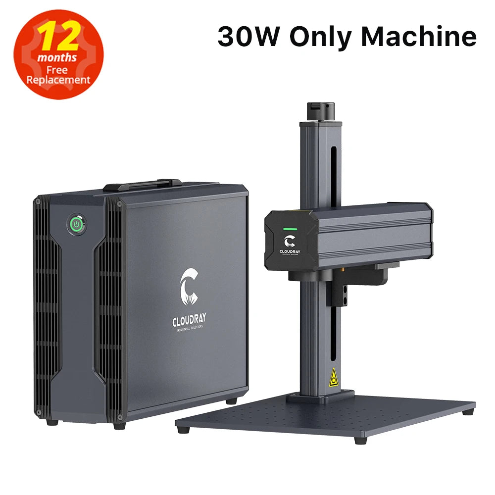 Cloudray 30/50/60W Fiber Laser Marking Machine 110*110mm For Cutting Jewelry Gold Silver Stainless Steel Copper Aluminum Sheet
