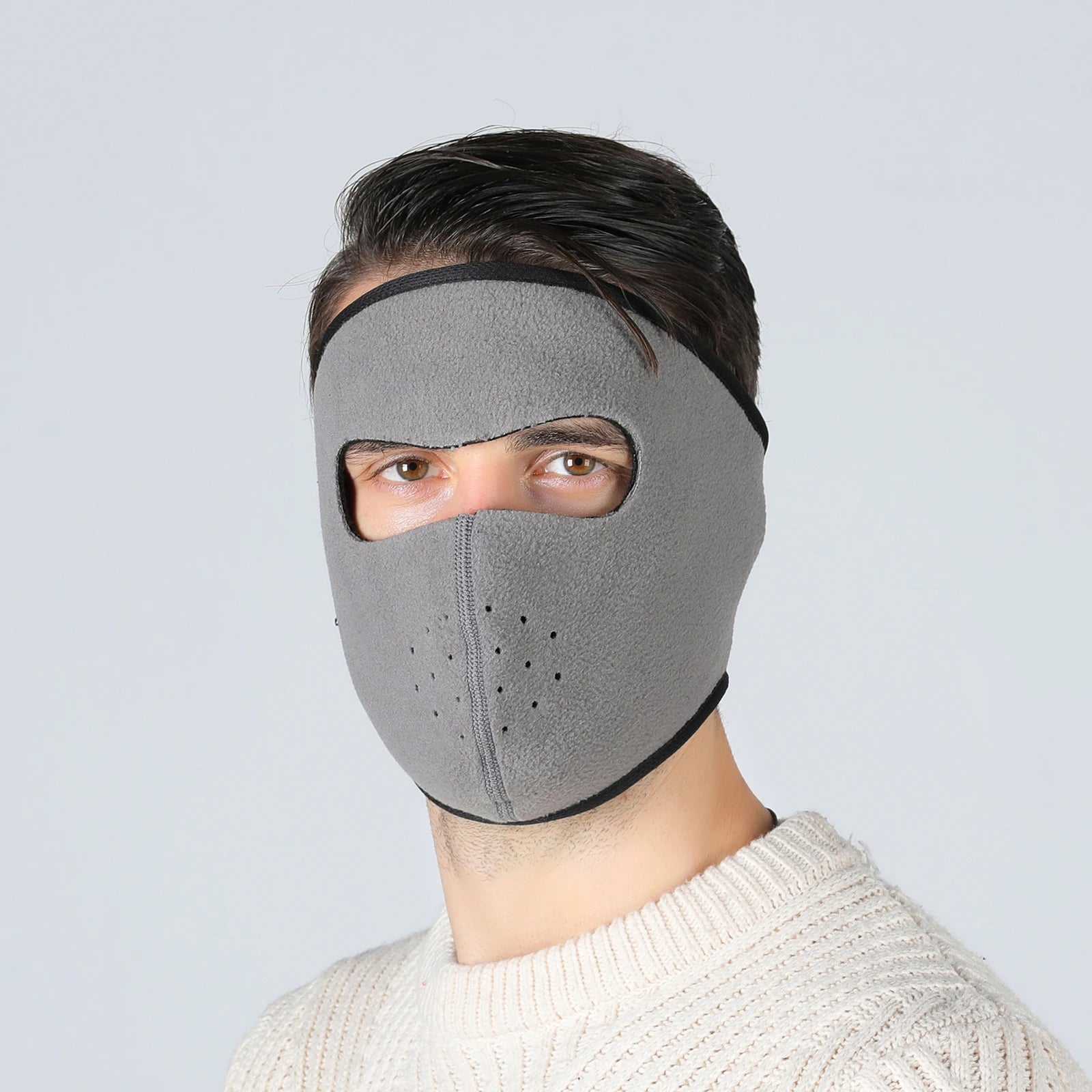 Winter Outdoor Sports Thermal Face Mask Fleece Ear Warmer Cover Fleece Earmuffs Riding Cycling Ski Mask  Balaclava for Men Women
