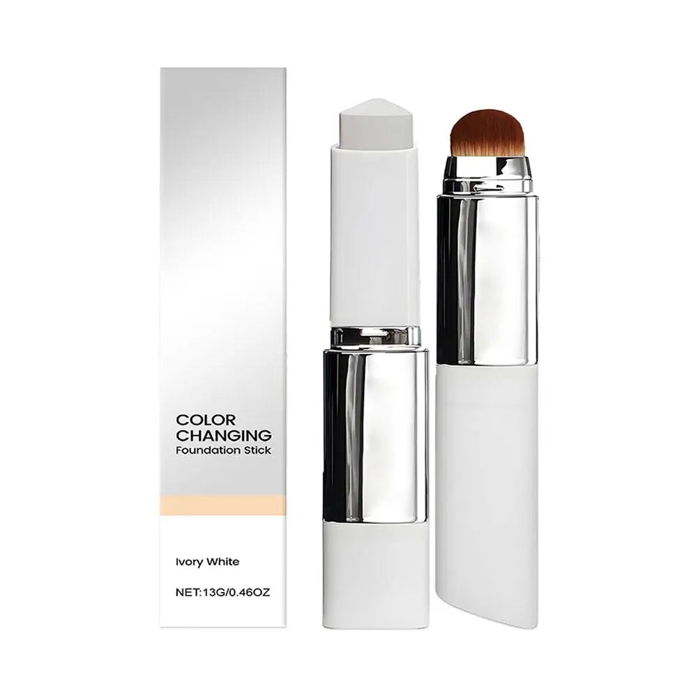 Base de maquillaje líquida en barra 2 en 1 que cambia de color, ligera, hidratante e iluminadora, apta para todo tipo de piel.