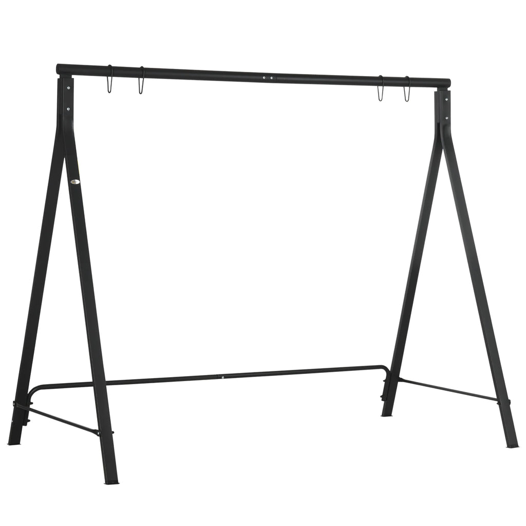 Outsunny Swing Stand, Meta Swing Frame, 528 LBS Weight Capacity, Black