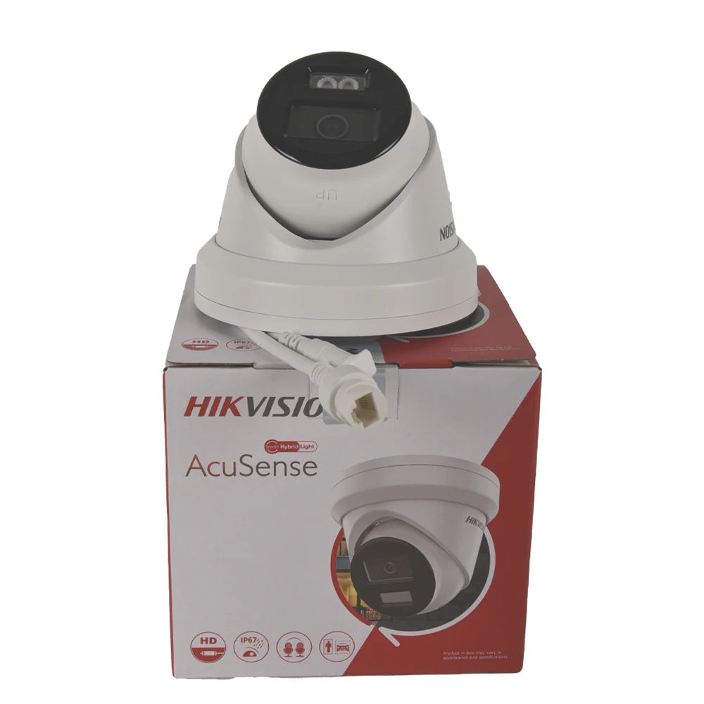 Hikvision 8MP IP Camera DS-2CD2383G2-LI2U Smart Hybrid Light Acusense Built-in Arrayed Dual Mic Colorful Turret Network Camera