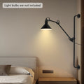 Adjustable Wall Light, E26/E27 Socket, 60W Max, 180° Brackets, 360° Rotatable Lampshade, Iron Construction for Home Decor