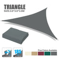 Waterproof Oxford Gray Square Rectangle Shade Sail Garden Terrace Canopy Swimming Sun Shade Outdoor Camping Yard Sail Shelter