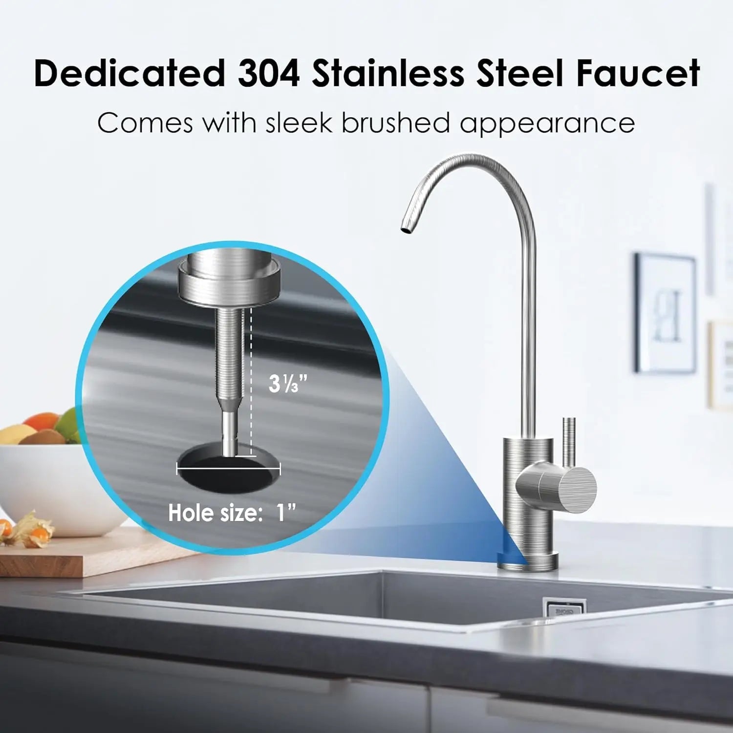 Waterdrop 10UB Under Sink Water Filter, Reduces PFAS, PFOA/PFOS, Lead, Chlorine, Bad Taste, NSF/ANSI 42 Certified, 8K Gallons