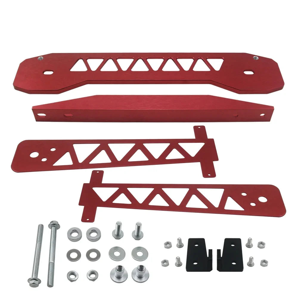 Aluminum REAR SUBFRAME BRACE TIE BAR LOWER CONTROL FAKE ARM COMPLETE KIT FOR HONDA CIVIC FG2 FD 06-11 Auto Parts & Accessories