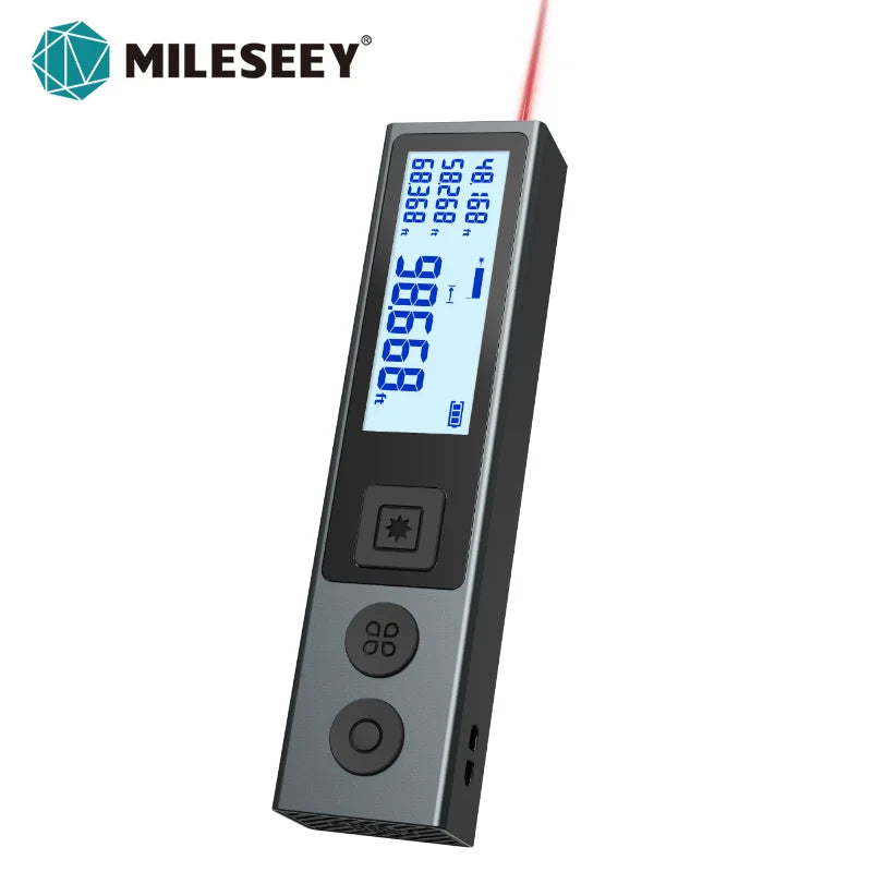 MILESEEY M120 Laser Tape measure,30M 40M Metal Texture Bluetooth Laser Distance Meter,suit for Designers, DIY enthusiasts