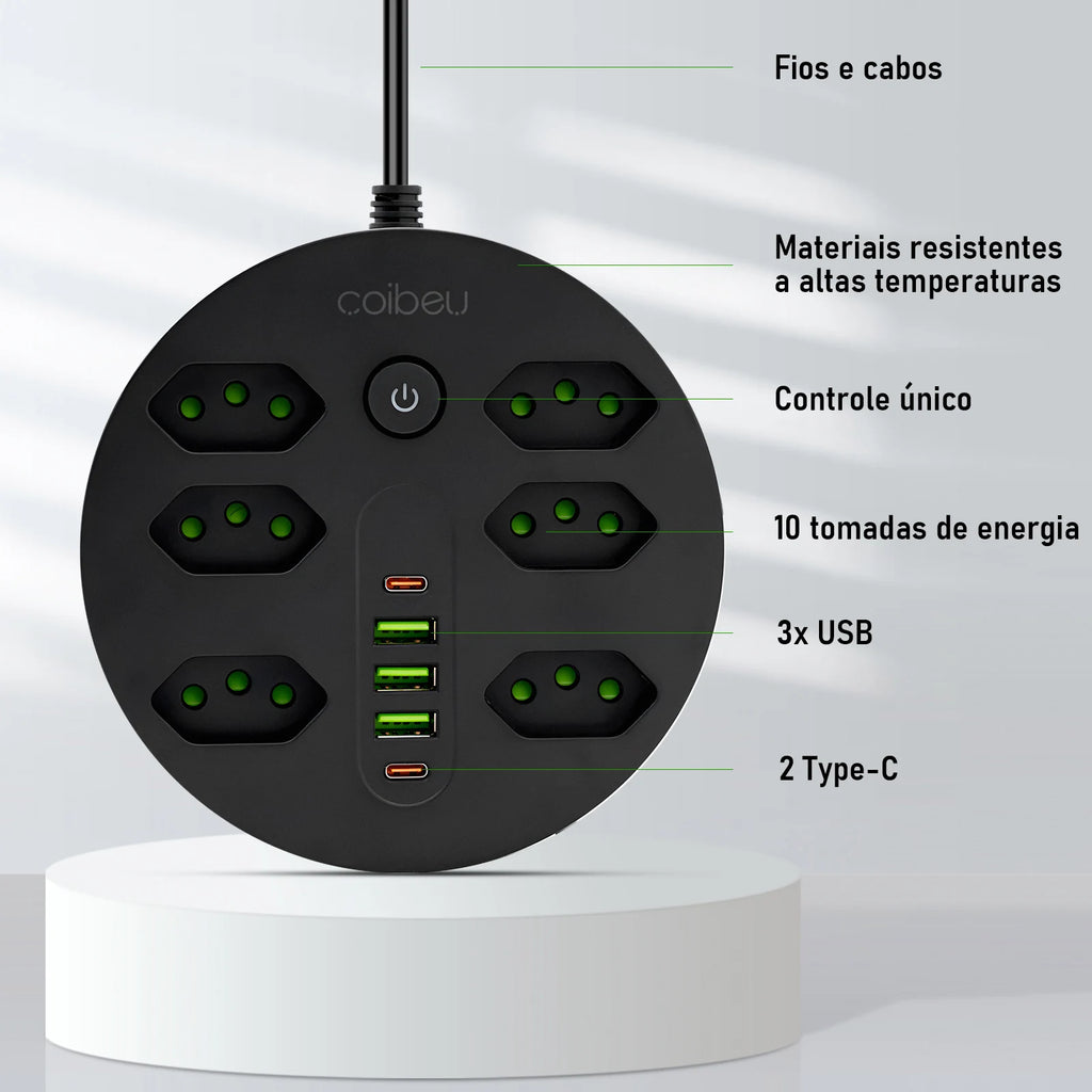 Extension socket, electrical extension, USB socket, power outlet line filter, socket extension, 10A,110-220V