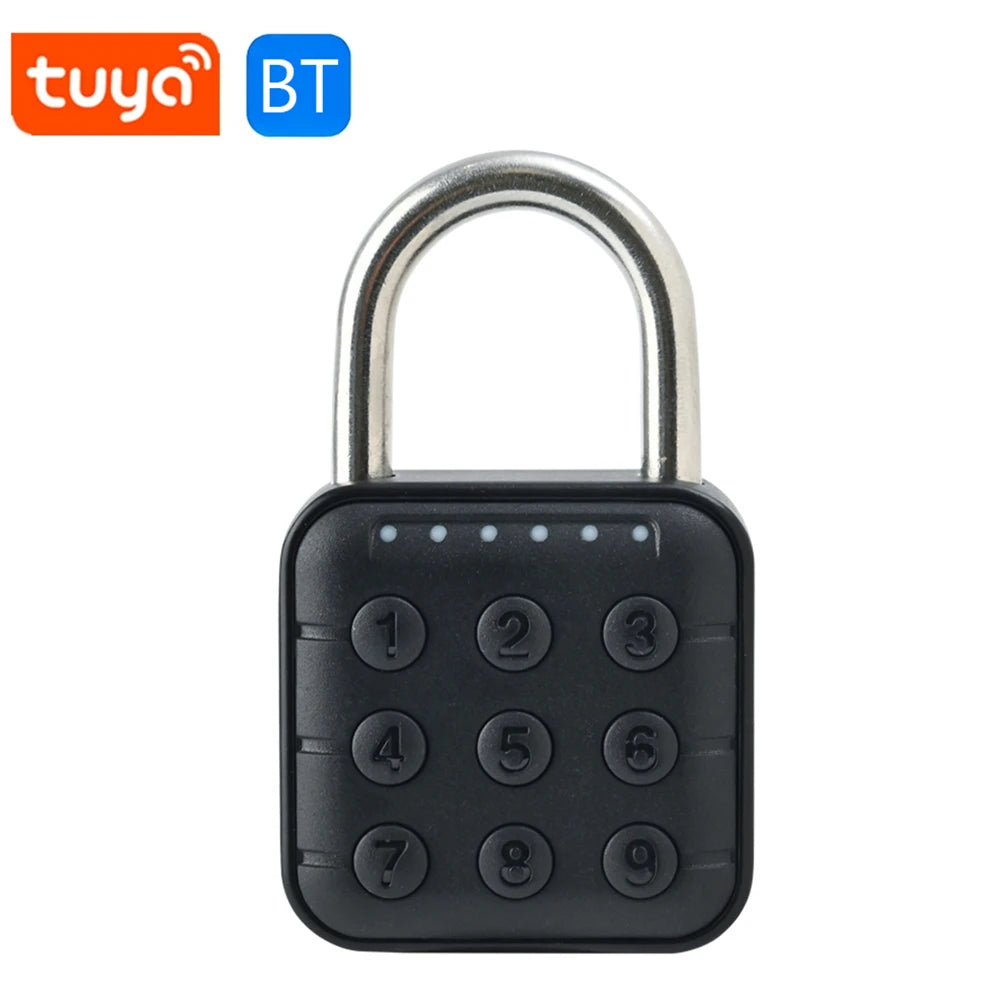 Anti Theft Padlock Keyless with Tuya APP Fingerprint Padlock Waterproof Battery-powered for Home Dormitory Factory Workshops
