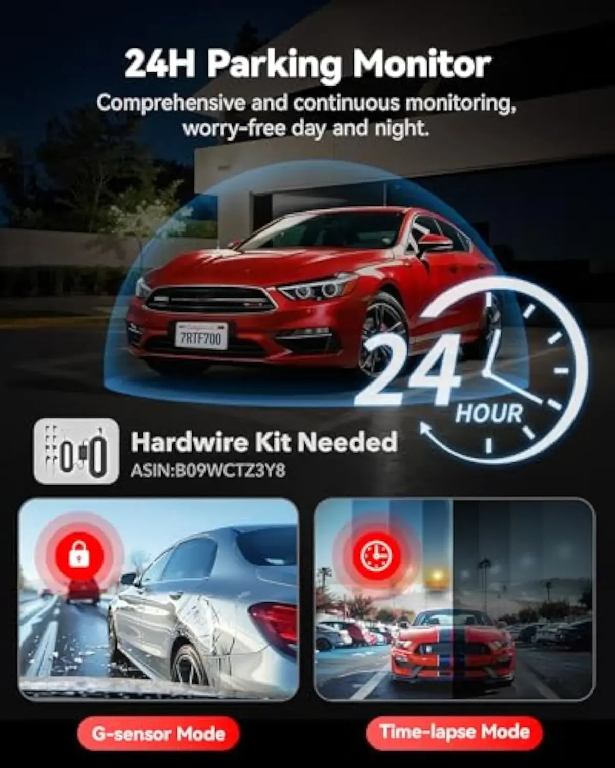 REDTIGER F7N PRO Dash Camera 4K Video Recorder  Built In WiFi GPS FOV 170 Dash Cam With STARVIS 2 SENSOR Night Vision
