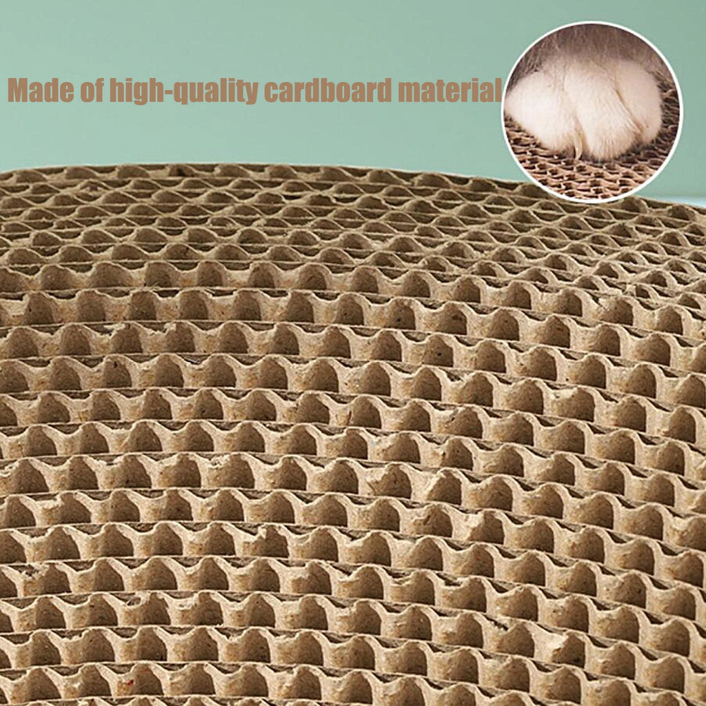 High-Density Cat Scratcher Board 19x13in, Corrugated Cardboard Cats Scratch Post for Cats