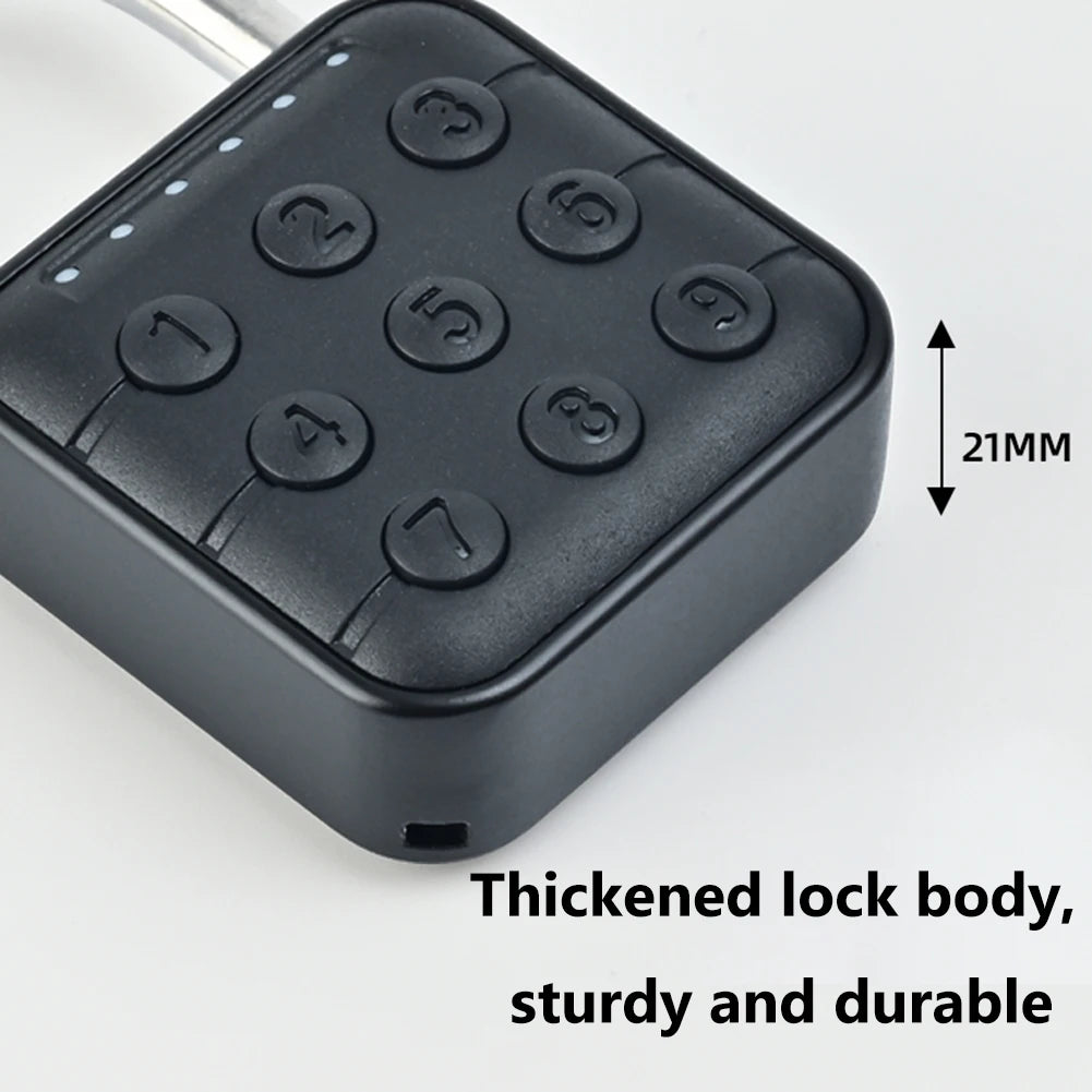 Anti Theft Padlock Keyless with Tuya APP Fingerprint Padlock Waterproof Battery-powered for Home Dormitory Factory Workshops
