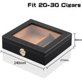 Spain Cedar Wood Cigar Humidor Box Portable Travel Cigar Case W/ Humidifier Hygrometer Cigar Humidor Sigaren Box For Cigars