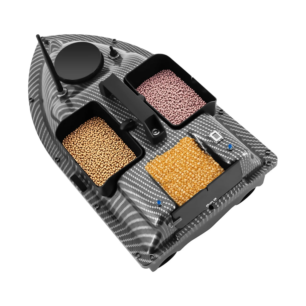 52W Fishing Bait Boat LCD Screen Wind and Wave Resistance RC Fishing Boat LED Bait Boat for Fishing Hook Delivery, Net Pulling