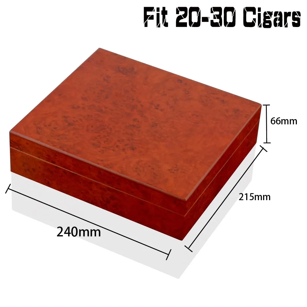 Spain Cedar Wood Cigar Humidor Box Portable Travel Cigar Case W/ Humidifier Hygrometer Cigar Humidor Sigaren Box For Cigars