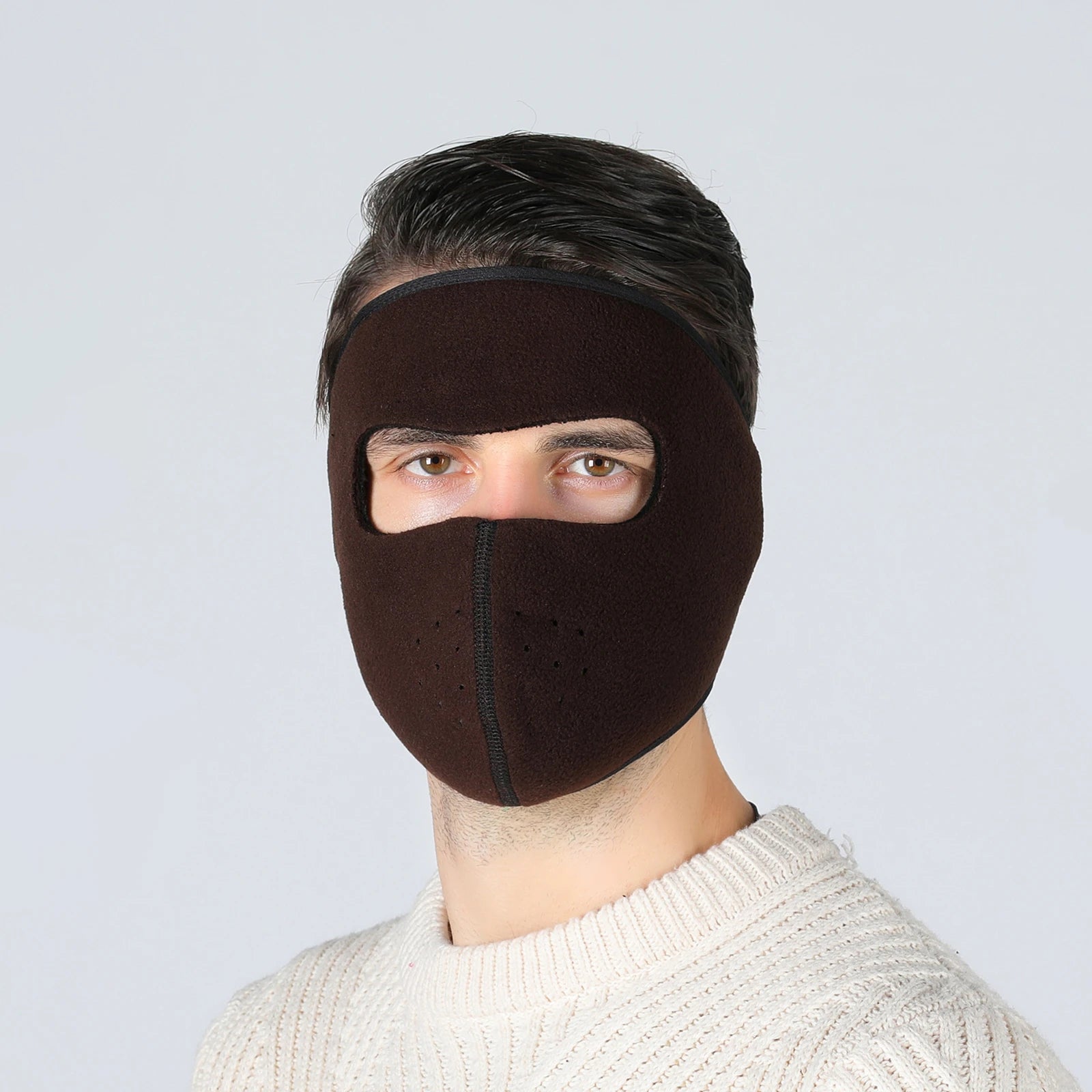 Winter Outdoor Sports Thermal Face Mask Fleece Ear Warmer Cover Fleece Earmuffs Riding Cycling Ski Mask  Balaclava for Men Women