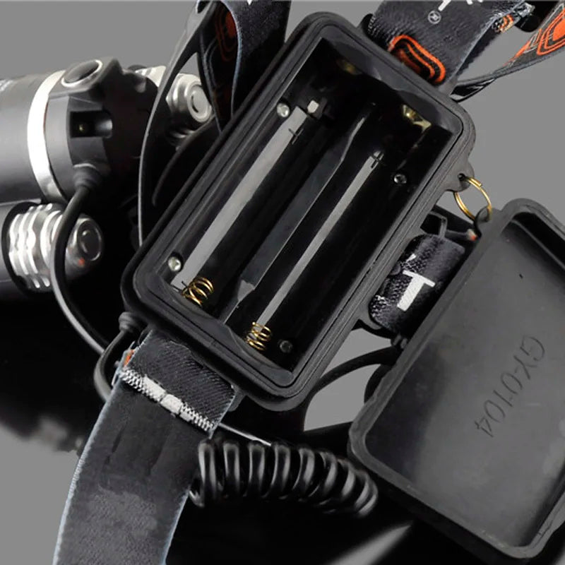 ZK20 LED Headlamp High Lumens 4 Modes 18650 Rechargeable Battery Flashlight Waterproof Outdoor Lighting Camping Fishing