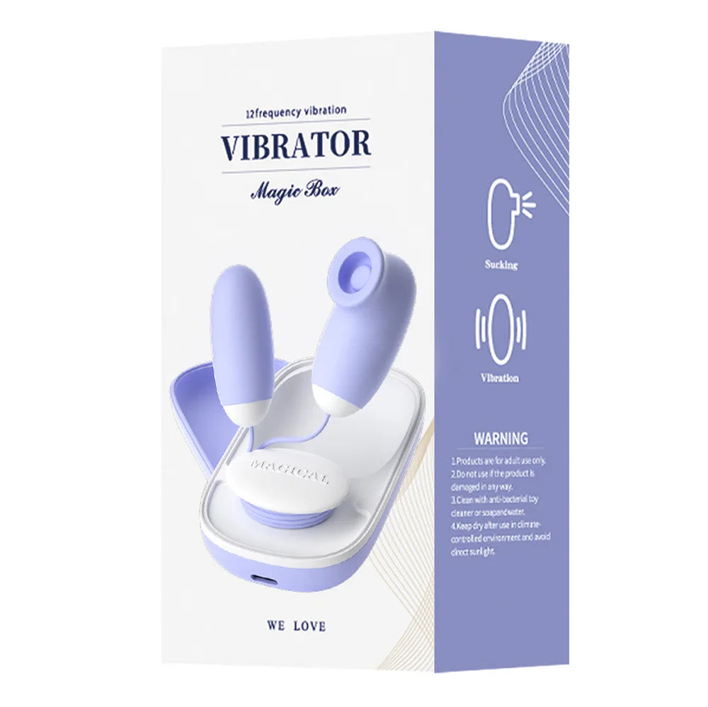 Sex Toy for Women Vibrating Egg Clitoris Sucker 2 In 1 Vagina Massager G Spot Stimulation Female Adult Goods