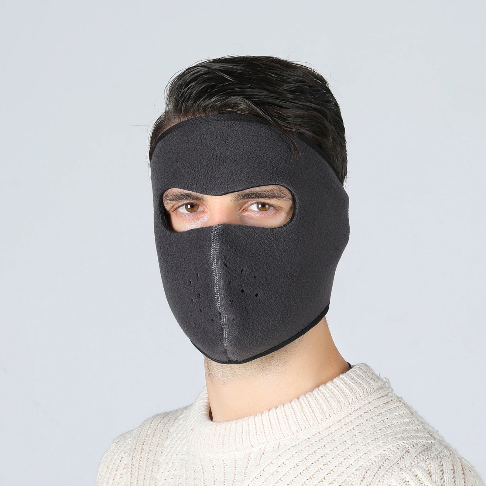 Winter Outdoor Sports Thermal Face Mask Fleece Ear Warmer Cover Fleece Earmuffs Riding Cycling Ski Mask  Balaclava for Men Women