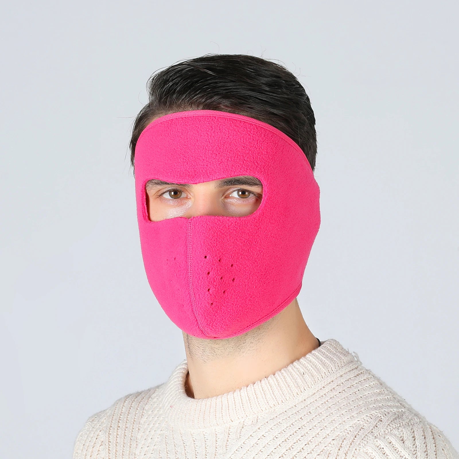 Winter Outdoor Sports Thermal Face Mask Fleece Ear Warmer Cover Fleece Earmuffs Riding Cycling Ski Mask  Balaclava for Men Women