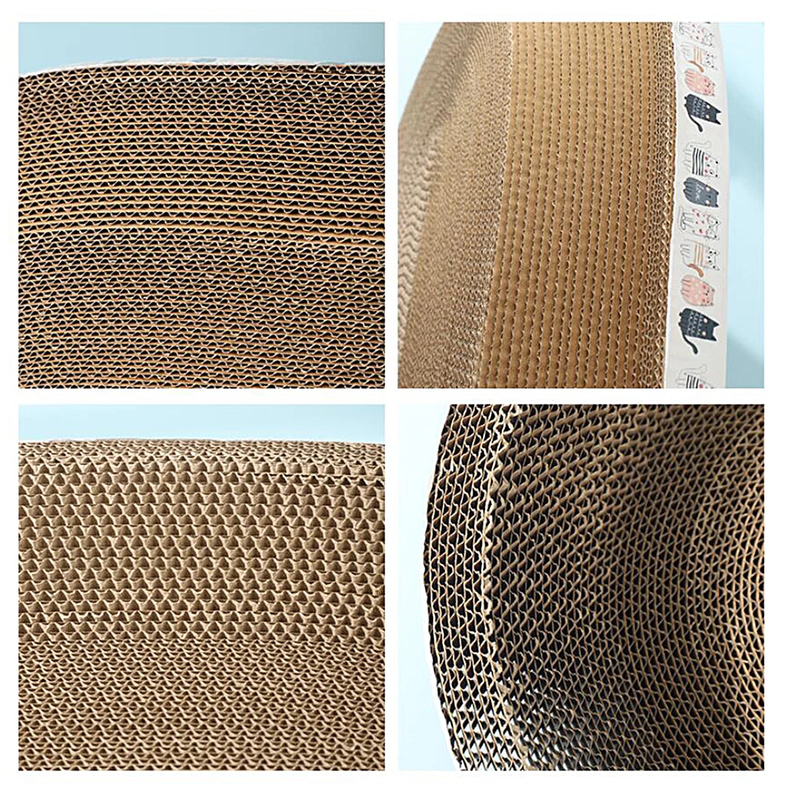 High-Density Cat Scratcher Board 19x13in, Corrugated Cardboard Cats Scratch Post for Cats