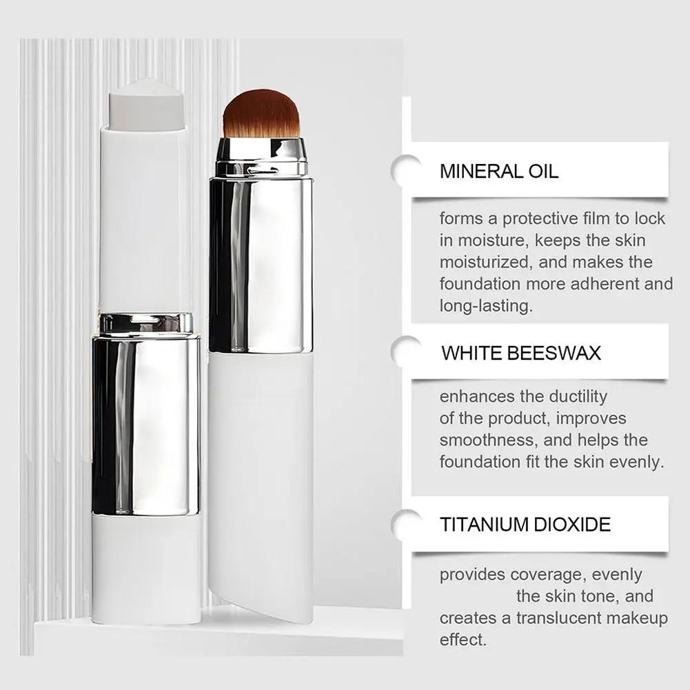 Base de maquillaje líquida en barra 2 en 1 que cambia de color, ligera, hidratante e iluminadora, apta para todo tipo de piel.