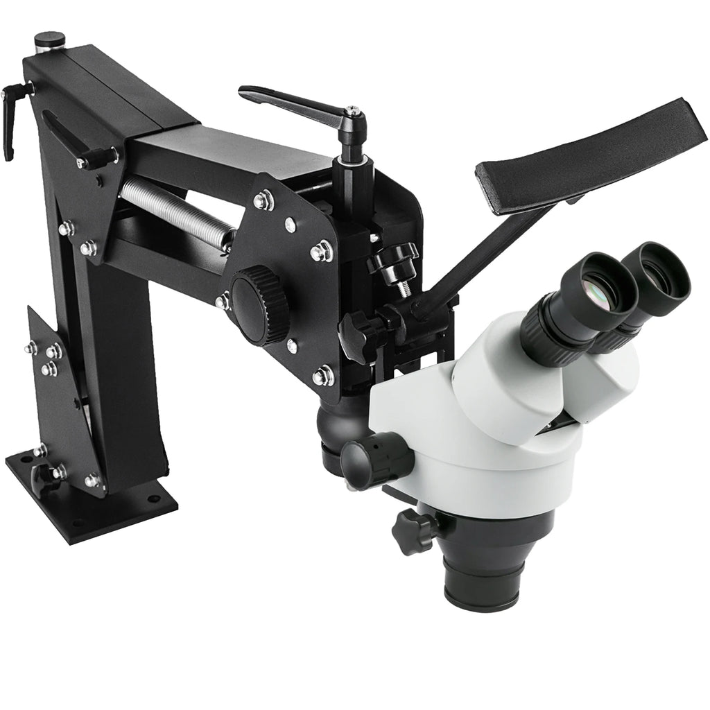 SucceBuy Micro Inlaid Mirror Multi-directional Micro-setting Microscope Jewelry Tools 0.7X-4.5X Super Clear Microscope Magnifier