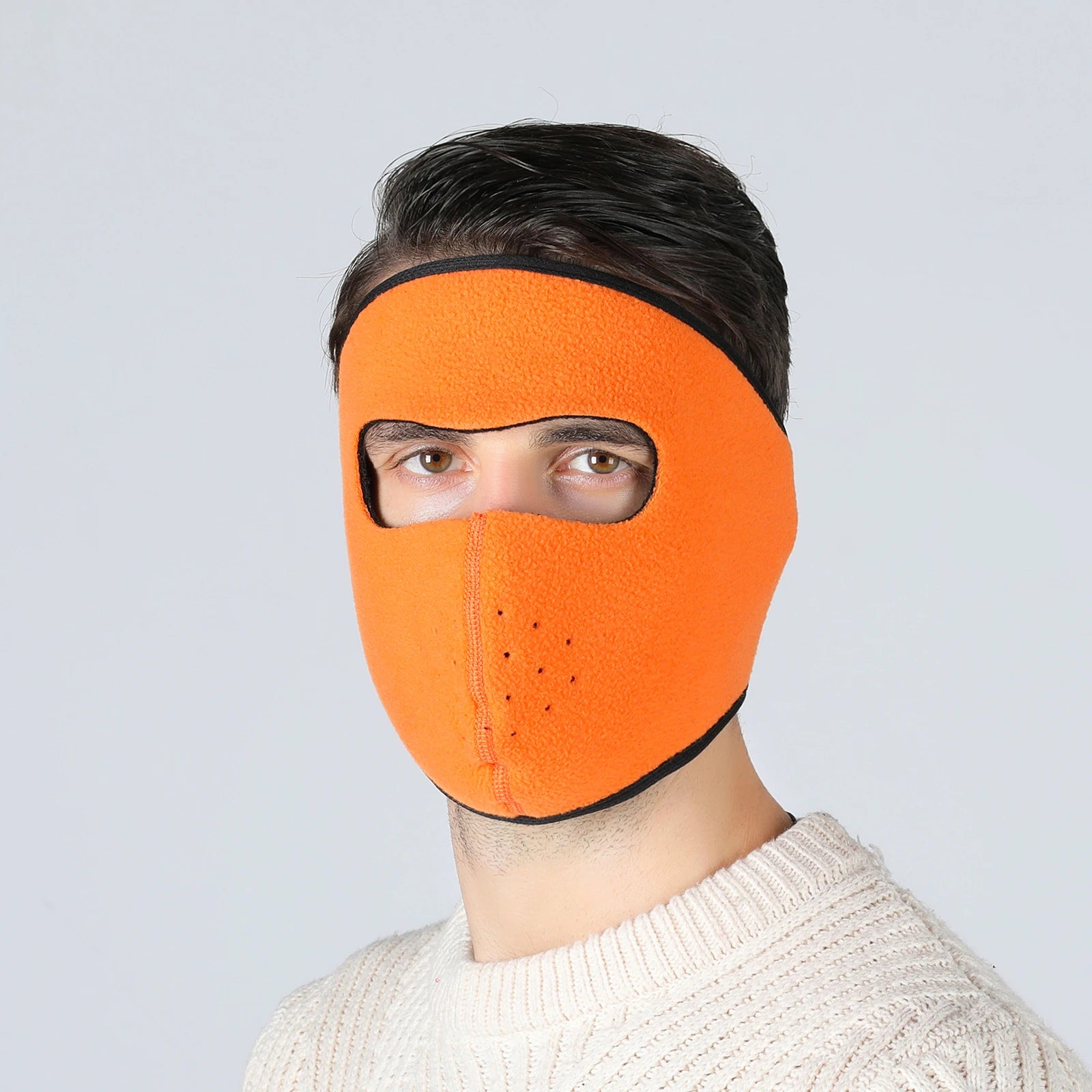 Winter Outdoor Sports Thermal Face Mask Fleece Ear Warmer Cover Fleece Earmuffs Riding Cycling Ski Mask  Balaclava for Men Women