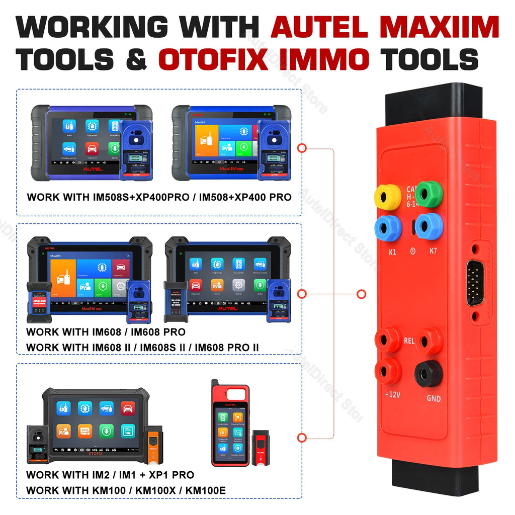 Autel GBOX3 Key Programming Tool G-BOX For Mercedes-Benz BMW Toyota 4A All Key Lost Work Key Programmer With KM100/ IM508/ IM608