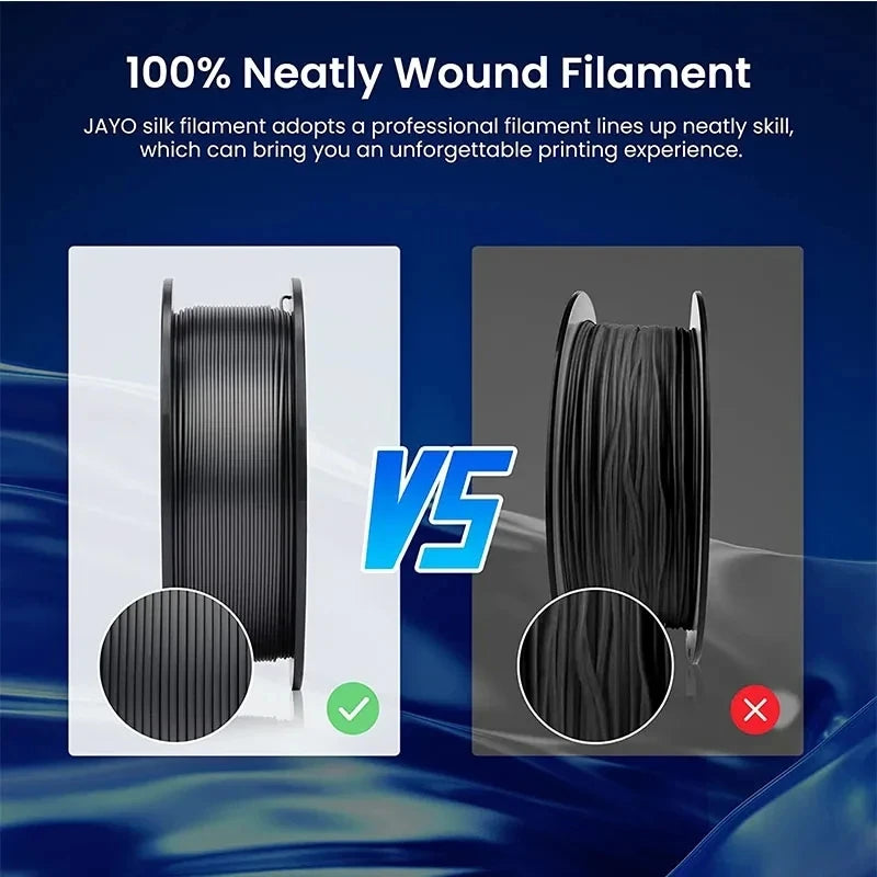 JAYO pla plus Filament 5KG 3D printer filament PLA+ 1.75MM 5Rolls multiple colors optional Neatly Wound for 3D Printer