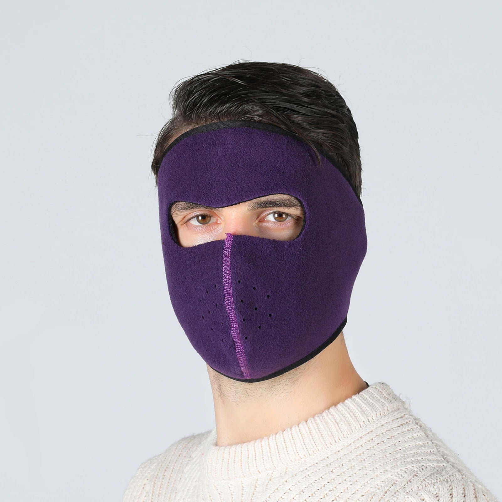 Winter Outdoor Sports Thermal Face Mask Fleece Ear Warmer Cover Fleece Earmuffs Riding Cycling Ski Mask  Balaclava for Men Women