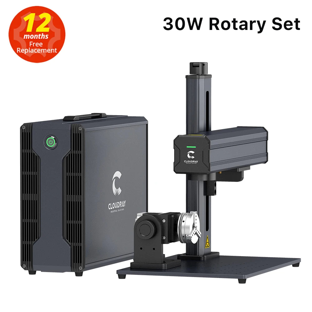 Cloudray 30/50/60W Fiber Laser Marking Machine 110*110mm For Cutting Jewelry Gold Silver Stainless Steel Copper Aluminum Sheet