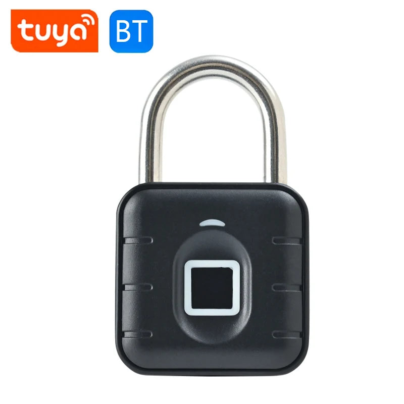 Anti Theft Padlock Keyless with Tuya APP Fingerprint Padlock Waterproof Battery-powered for Home Dormitory Factory Workshops