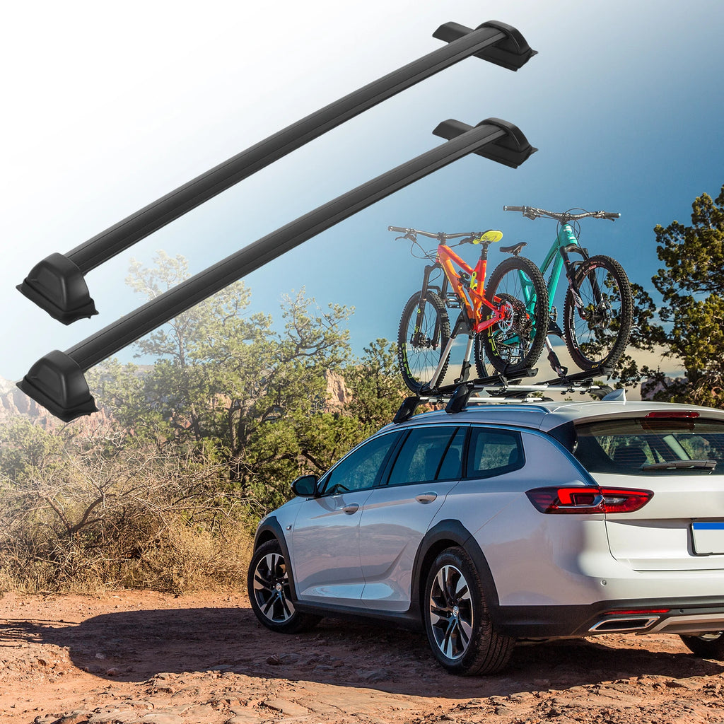 Car Roof Cross Bars Aluminium Alloy Rack for Car top Roof Luggage Lightweight Travelling Vehicle Rooftop Cargo Carrier a pair