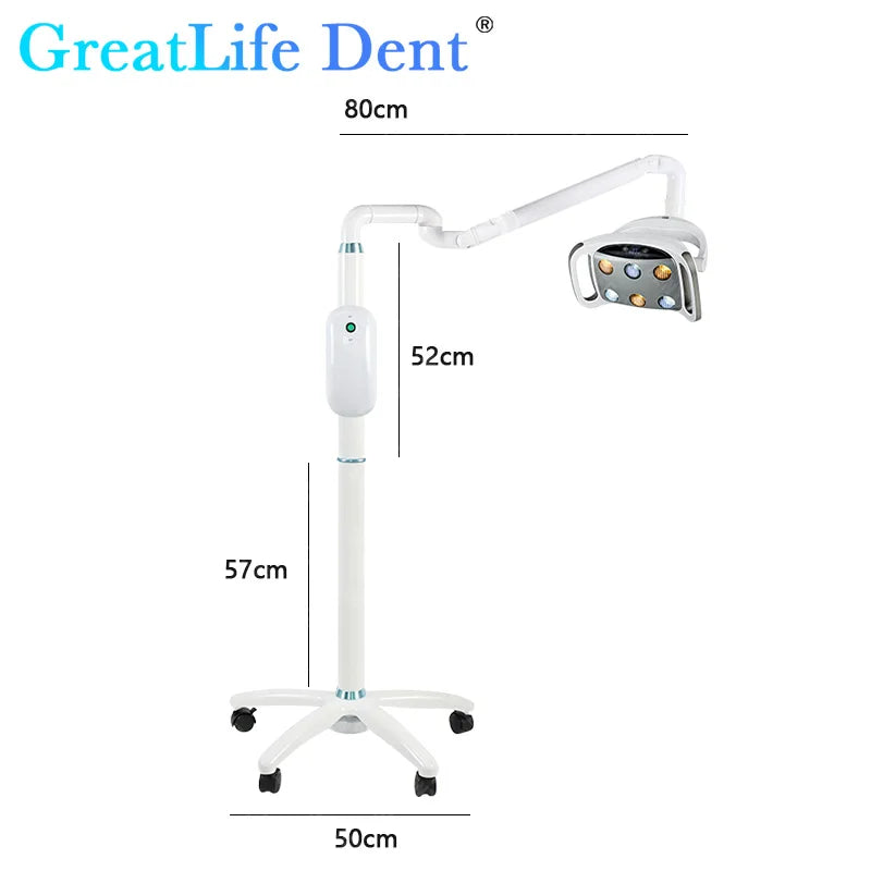 GreatLife Dent 9w 6Leds 30000Lux Shadowless Medical Operation Movable Dental Surgical Auto Sensor Standing Floor Led Lamp Light