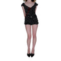 Women s 2-Piece Floral Print Loungewear Set with Off-Shoulder Ruffled Top and High-Waisted Smocked Shorts for Cozy Nights and